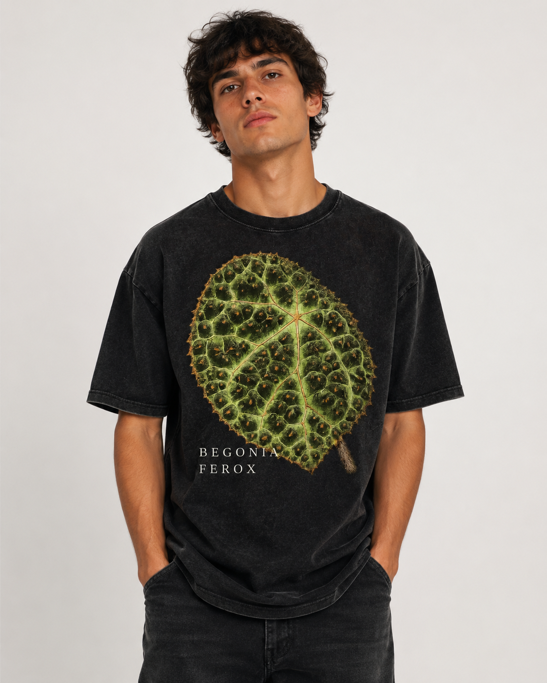 Begonia Ferox Oversized Cotton T-Shirt